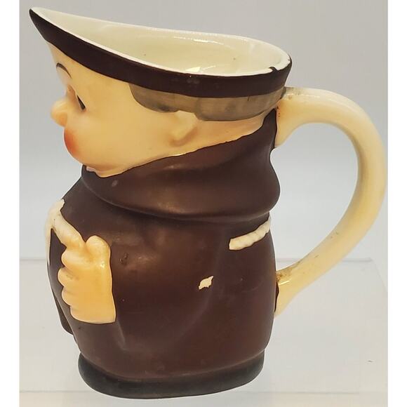 VTG Goebel Friar Tuck Monk Mini Creamer West Germany Hummel 4” Padres - Picture 2 of 7